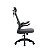 Cadeira Office Baltimore com Apoio – Tela Mesh Grafite e Base Preta - Imagem 2