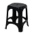 BANQUETA DE PLASTICO BAIXA PLASNEW - PRETO - Imagem 1