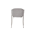 Cadeira Elie Boucle Cinza com Base Off White da Rivatti - Imagem 2