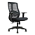Cadeira Office Malaga Preta com Braços Ajustáveis Rivatti | Ergonômica - Imagem 1