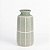 Vaso Decorativo em Cerâmica Verde com Grid Branco (22629) - Imagem 7