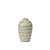 Vaso Decorativo em Cerâmica com Textura Canelada e Esmalte em Tons Neutros (22980) - Imagem 5