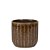 Cachepot de Cerâmica Castanho com Plumas MOAS | Decoração (22850,22852,22854) - Imagem 3