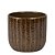Cachepot de Cerâmica Castanho com Plumas MOAS | Decoração (22850,22852,22854) - Imagem 2