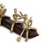 Escultura Canoa com Pessoas em Metal e Madeira (22214) | Decoração - Imagem 3
