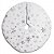 Saia para Árvore de Natal em Veludo Branco e Prata 80cm (93201001) - Imagem 1