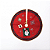 Tapete para Árvore de Natal Rosto de Papai Noel Vermelho 60 cm (16136) - Imagem 1