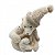 Urso Decorativo de Natal com Filhote no Colo Branco 45cm (BC2550) - Imagem 1
