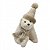 Urso Decorativo de Natal em Repouso Branco 35cm (BC2553) | Decoração - Imagem 1