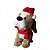 Cachorro Decorativo de Natal com Movimento Marrom 25cm (BT2068) - Imagem 1