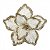 Flor Poinsetia Decorativa de Natal Champagne 25 cm (FL3474) | - Imagem 1