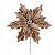 Flor Poinsetia Decorativa de Natal Marrom 37cm (FL3533) | Decoração - Imagem 1