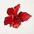 Flor de Poinsétia Artificial Vermelha com Glitter 50cm (12592CM) | Decoração - Imagem 2