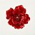 Flor de Poinsétia Artificial Aveludada Vermelha 27cm (52944001) | Decoração - Imagem 1
