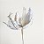 Flor de Poinsétia Artificial Branca com Pérolas e Glitter 27cm (FL3288) | Decoração - Imagem 1