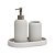 Kit para Banheiro em Polirresina Branco 3 Peças (21655) | Decoração - Imagem 2