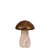 Esculturas Cogumelo em Madeira | 15cm e 23cm (22771/22772) | Decoração - Imagem 1