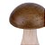 Esculturas Cogumelo em Madeira | 15cm e 23cm (22771/22772) | Decoração - Imagem 4