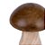 Esculturas Cogumelo em Madeira | 15cm e 23cm (22771/22772) | Decoração - Imagem 2