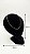 Coração Pequeno Luxo Preto Aveludado 15×15cm (A-57/PT) | Decoração - Imagem 1