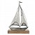 Escultura Decorativa em Metal Barco Prata e Bege | P e G (A1101001/A1103001) - Imagem 2