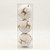 Bola Decorada Branca Texturizada com Rena Dourada 10cm com 3 Peças (BD4596) - Imagem 1