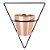 09511 - Vaso Rose Gold em Cerâmica com Suporte de Parede - Imagem 1