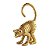 Escultura Dourada Macaco Em Poliresina 13100 - Imagem 1