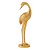 Escultura Passaro Dourado Em Poliresina 13251 - Imagem 1
