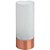 Vaso Em Vidro Branco Com Rose Gold 24 Cm - Mart 10066 - Imagem 1