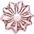 4471 Centro De Mesa De Vidro Italy Purpura E Rose 24x11cm - Imagem 3