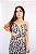Vestido Longo Decote Costas Animal Print Preto - Imagem 4