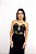 Vestido Longo Sweep Train Renda Preto - Imagem 4