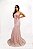 Vestido de Festa Longo Sweep Train Renda Rose - Imagem 2