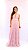 Vestido Longo Saia Solta Renda Rosa - Imagem 1