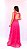 Vestido Longo Saia Solta Renda Rosa Pink - Imagem 3