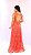 Vestido Longo Saia Solta Renda Coral - Imagem 3
