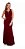 Vestido Longo Decote Costas Marsala - Imagem 1