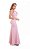 Vestido Longo Decote Costas Rosa - Imagem 2