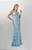 Vestido Longo Sereia Água Bordado Azul Serenity - Imagem 2