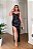 Vestido de Festa em Paetê Alcinha Longo com Fenda Preto - Imagem 1