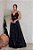 Vestido De Festa em Paetê de Gala Longo Evasê Preto - Imagem 2