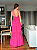 Vestido De Festa Longo Alcinha Três Marias em Crepe Rosa Pink - Imagem 5