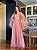 Vestido Longo Madrinha Brilho com Capa Manga Longa Rose - Imagem 2