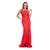 Vestido de Festa Longo Decote Costas Coral - Imagem 1