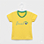 Camiseta Brasil verde e amarela infantil - Imagem 1