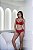 7030 CONJUNTO DE RENDA SEM BOJO COM ARO VERMELHO - Imagem 1