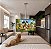 Suporte Giratório TV - Modelo Teto - Com Regulagem de Altura - Cor Brilhante - Aço Inox - Vidro Preto Para TV’s de 32” a 55” - Imagem 3