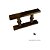 ESTOQUE - Puxador Plano - Bronze 1002 - 17cm total x 8cm entre furos - Imagem 4