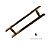 ESTOQUE - Puxador Duplo Plano - Cor Bronze 1002 - 40cm total x 30cm entre furos - Largura Barra Chata 3,2cm - Alumínio (Não enferruja) - Imagem 5
